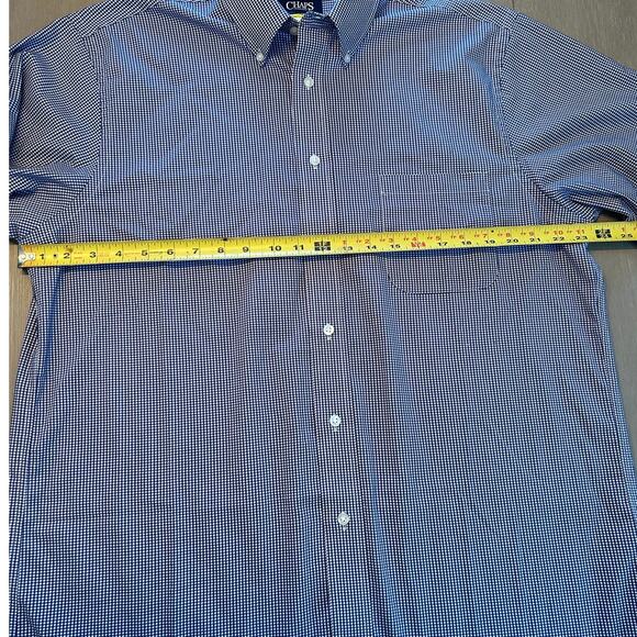 Chaps Men Size Large Comfort Stretch Regular Fit Long Sleeve Button Down Shirt - Picture 6 of 7